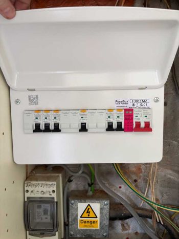 electrician prices blog - consumer unit replacement photo of job in leicester by JTI Electrical